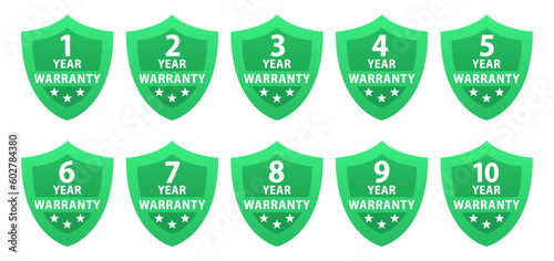 Lifetime warranty label or Lifetime warranty mark vector isolated in flat style. The best Lifetime warranty label vector isolated for design element. Years and lifetime warranty. Vector illustration