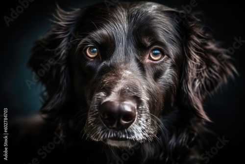 A Playful Portrait of a Dog's Expressive Features