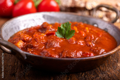 hungarian goulash with bread