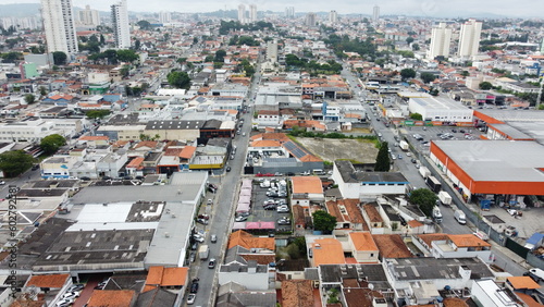Trecho urbano da cidade de Mogi das Cruzes, São Paulo, Brasil