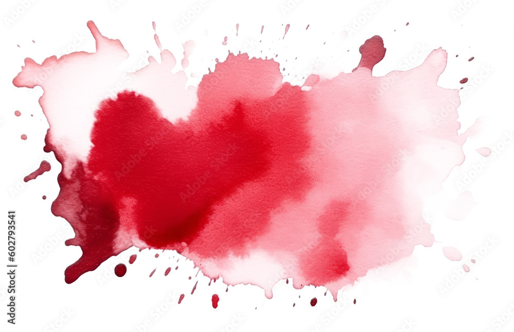 Watercolor red spot. Transparent background Watercolor red spot. Transparent background