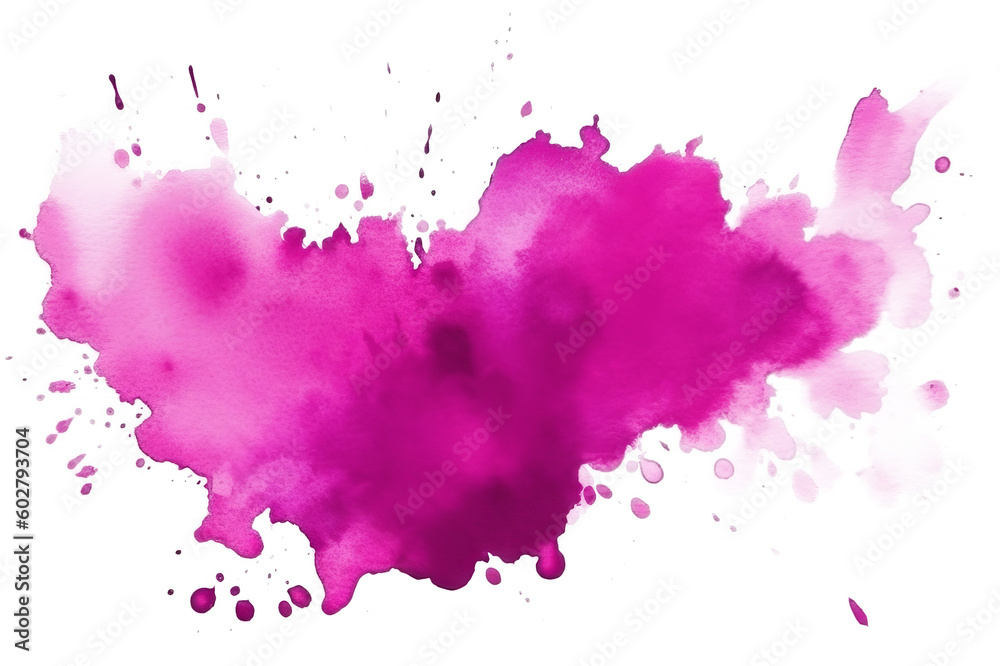 Watercolor element pink.