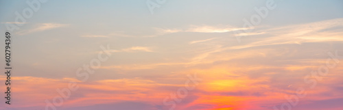 Natural background: dramatic sky at sunset © sborisov
