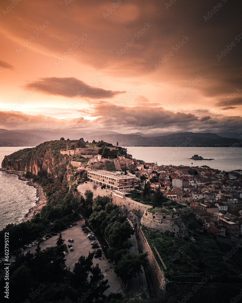 Different views from a beautiful city in greece NAFPLIO 