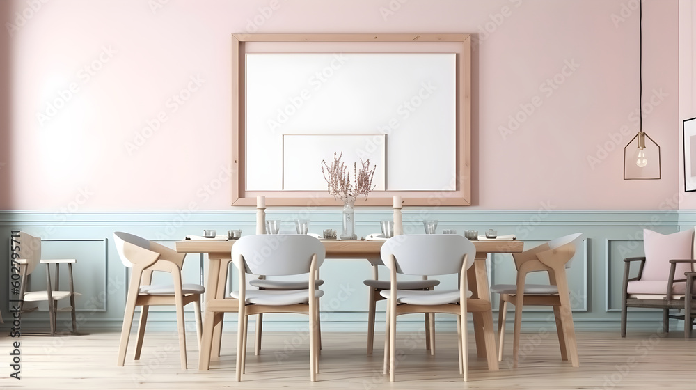 Minimalist Interior of modern interior desige 3D rendering, generative ai Minimalist Interior of modern interior desige 3D rendering, generative ai