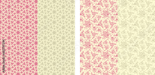 Lacey Textured Vector Seamless Repeating Patterns