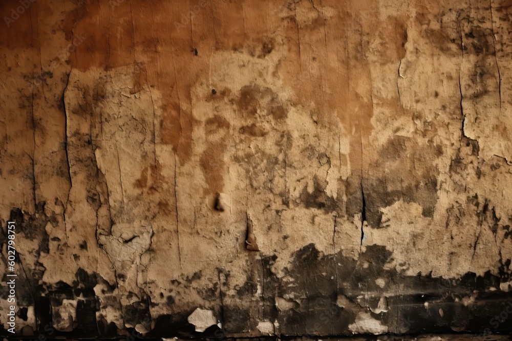 dirty wall with stains and grime Generative AI