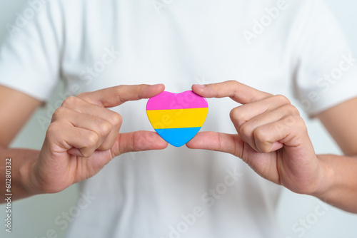 Foto Pansexual Pride Day and LGBT pride month concept