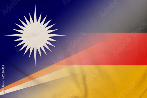 Marshall Islands and Germany official flag international negotiation DEU MHL