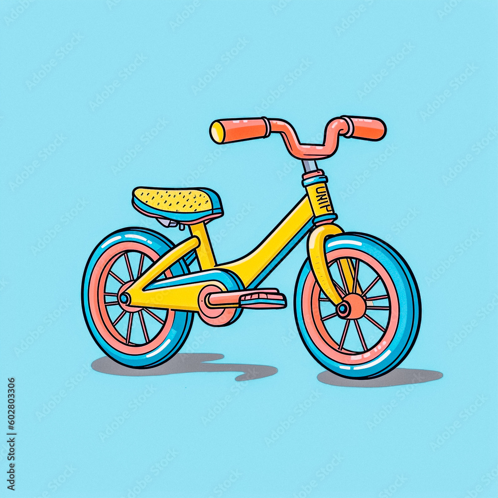 illustration of a bicycle - created with Generative AI technology illustration of a bicycle - created with Generative AI technology