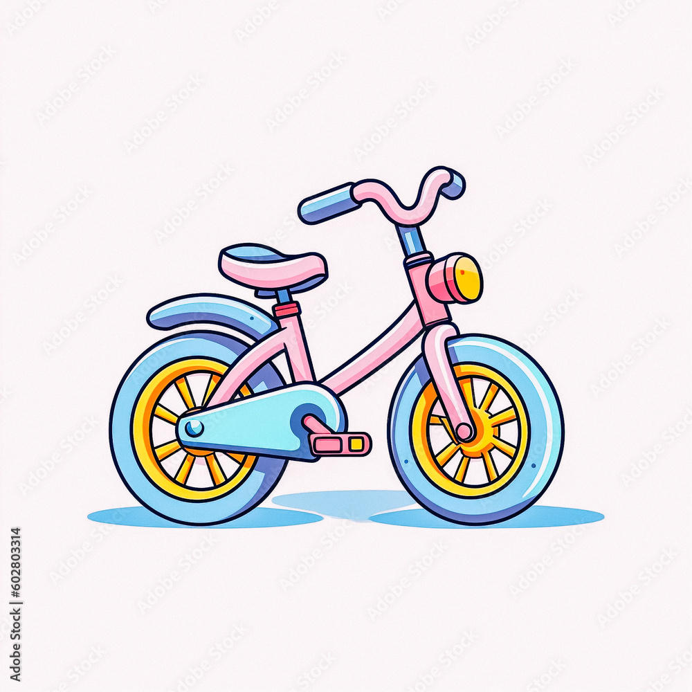 illustration of a bicycle - created with Generative AI technology illustration of a bicycle - created with Generative AI technology
