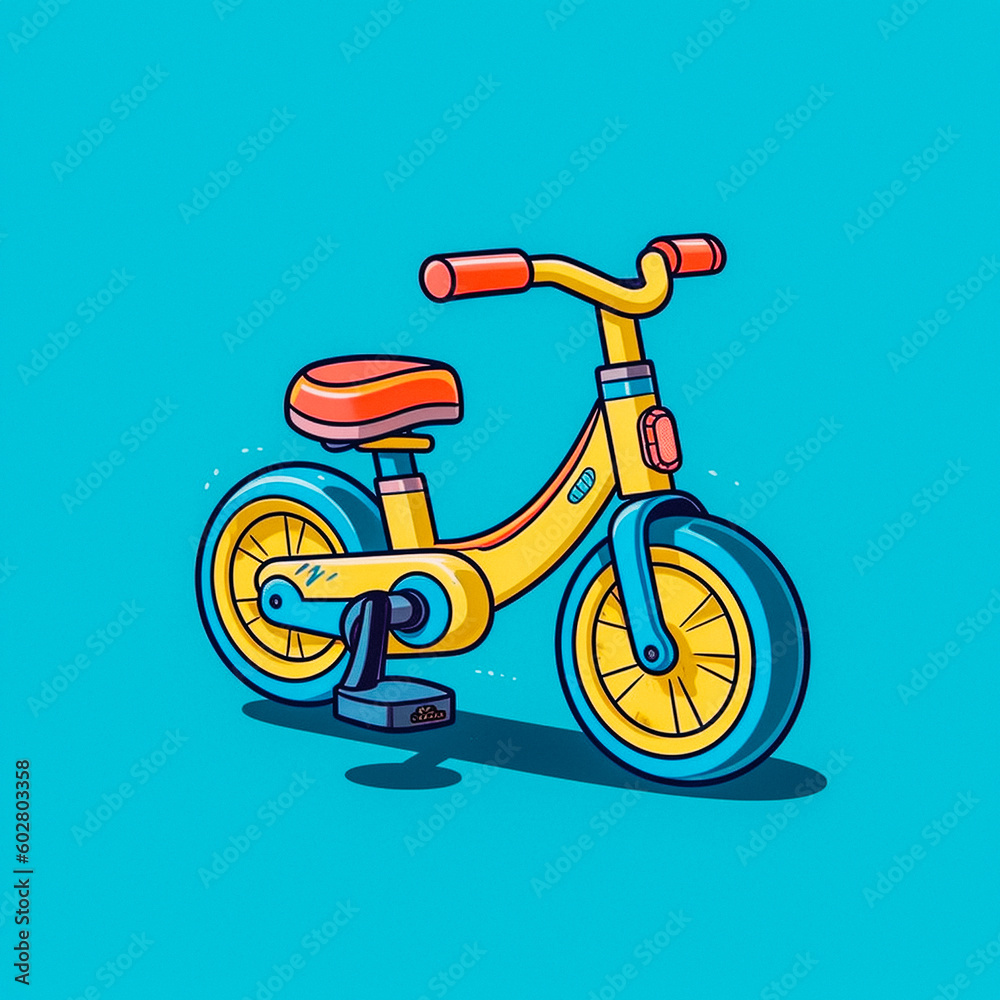 illustration of a bicycle - created with Generative AI technology illustration of a bicycle - created with Generative AI technology