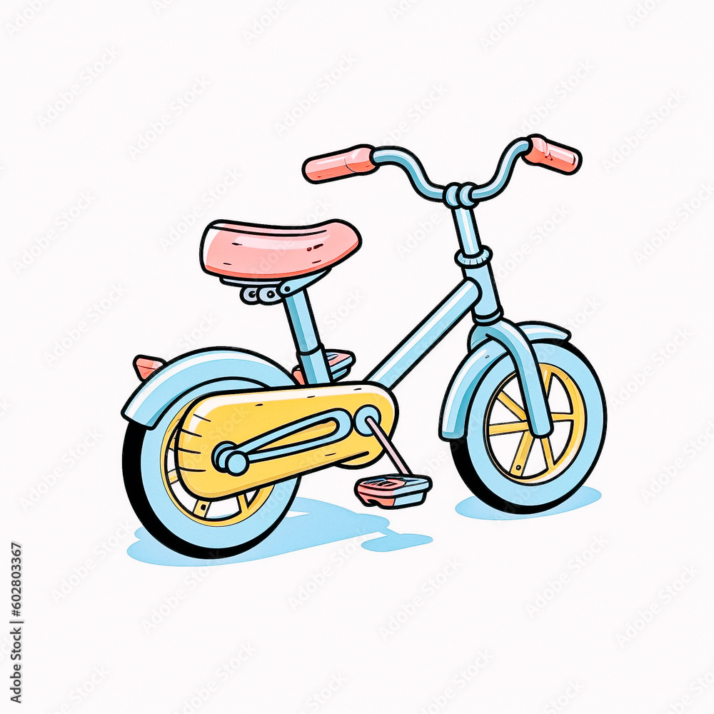illustration of a bicycle - created with Generative AI technology illustration of a bicycle - created with Generative AI technology