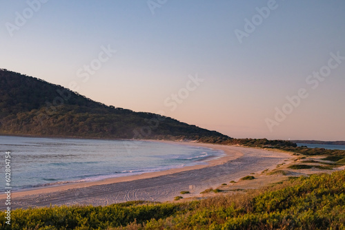Early morning, sunrise at Jimmy's Beach. Hawks Nest NSW Australia