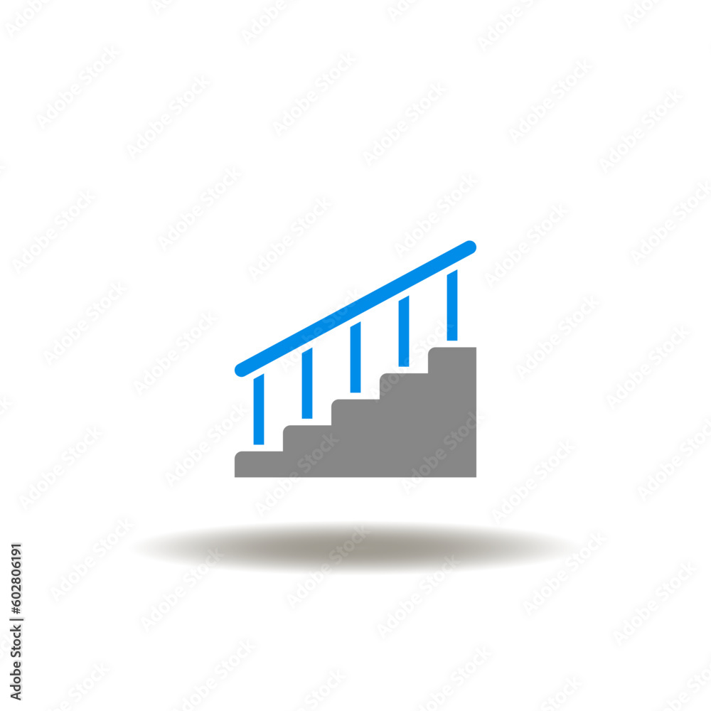Vector illustration of stairs, ladder, staircase. Icon of goals achieve. Symbol of career opportunity. Vector illustration of stairs, ladder, staircase. Icon of goals achieve. Symbol of career opportunity.