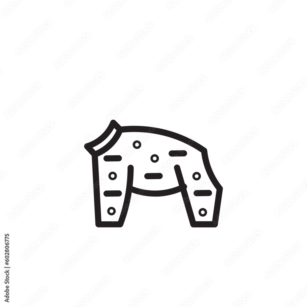 Fashion Dog Cloth Outline Icon Fashion Dog Cloth Outline Icon