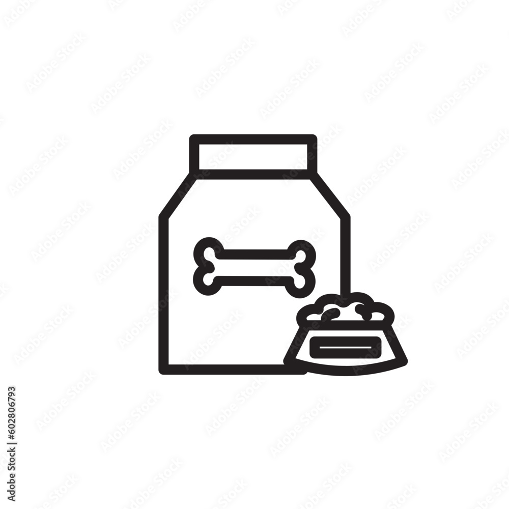 Food Dog Pet Outline Icon Food Dog Pet Outline Icon