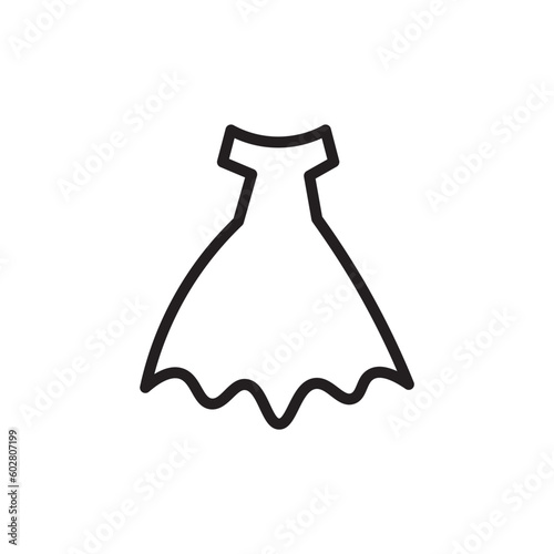 Clothing Dress Woman Outline Icon