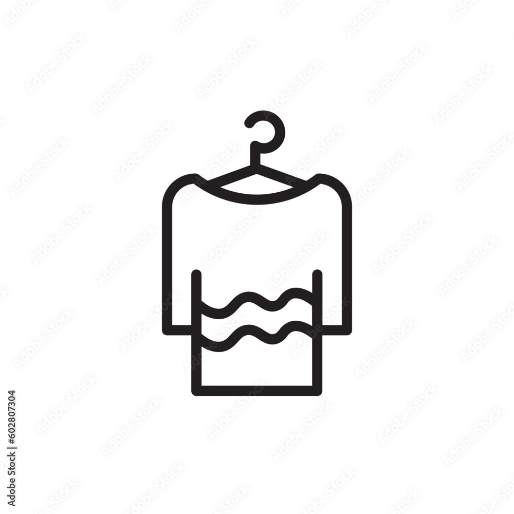 Fototapeta premium Snow Winter Sweater Outline Icon