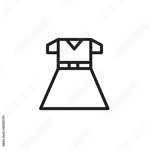Clothes Clothing Dress Outline Icon