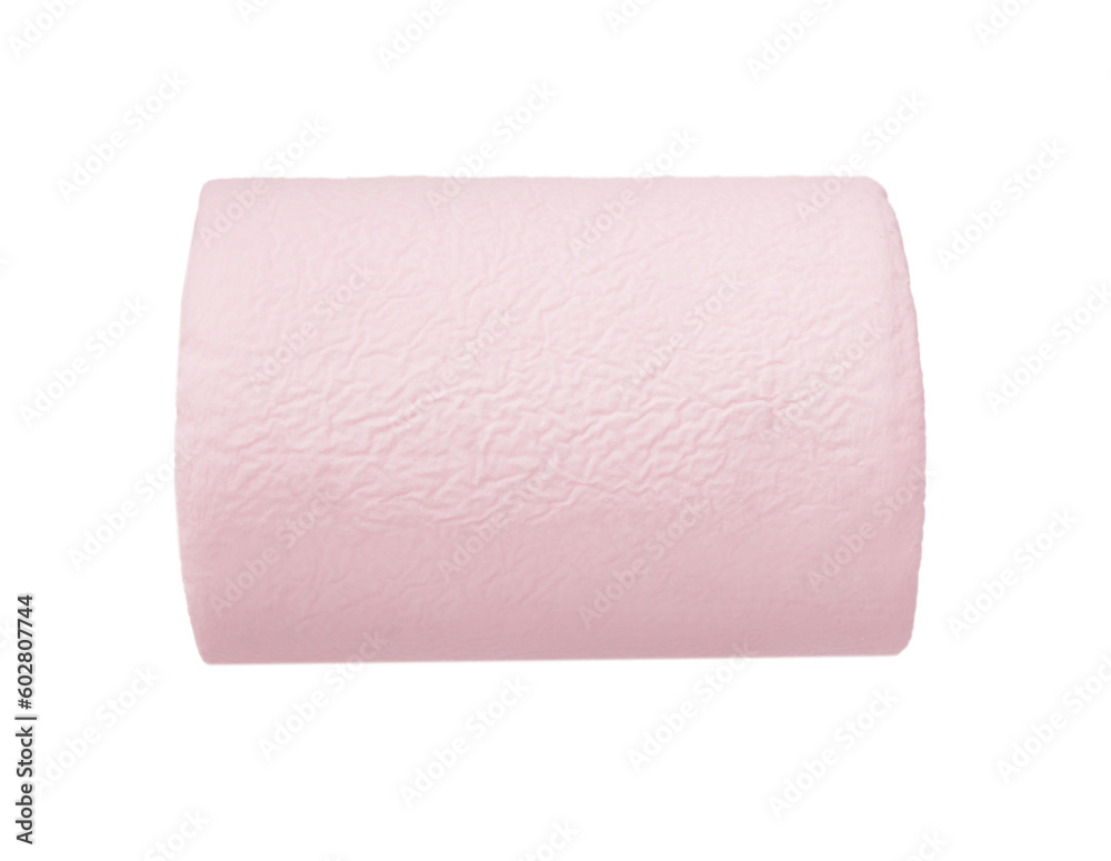 Obraz premium One delicious sweet marshmallow isolated on white