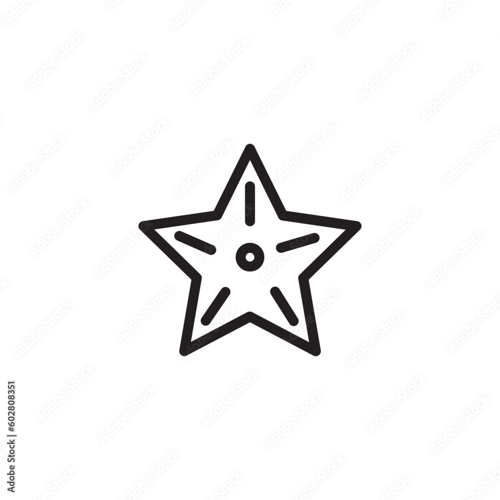 Ocean Sea Starfish Outline Icon Ocean Sea Starfish Outline Icon