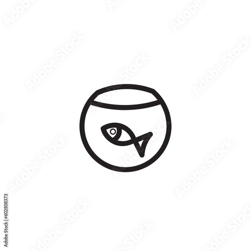 Free Download Animal Aquarium Fish Outline Icon - GFXLoad