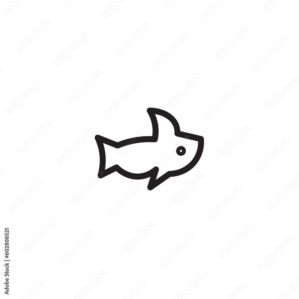 Animal Fish Ocean Outline Icon Animal Fish Ocean Outline Icon