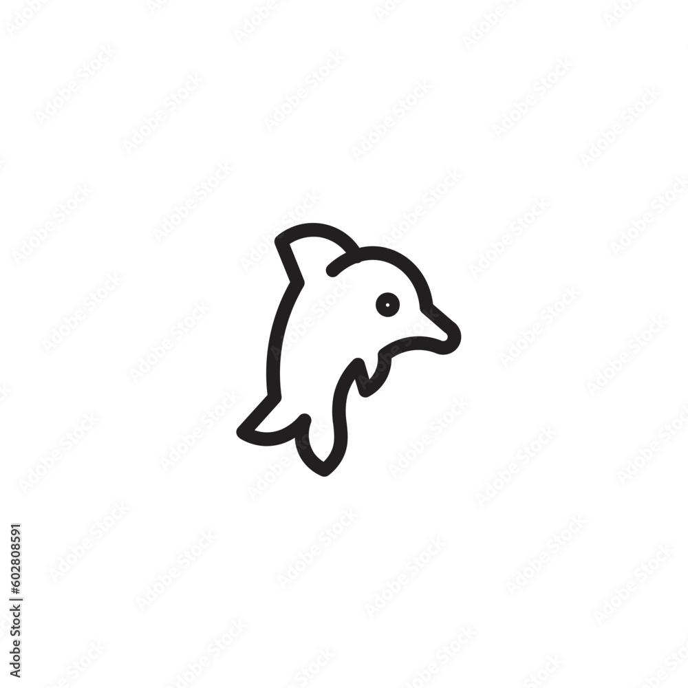 Animal Dolphin Sea Outline Icon