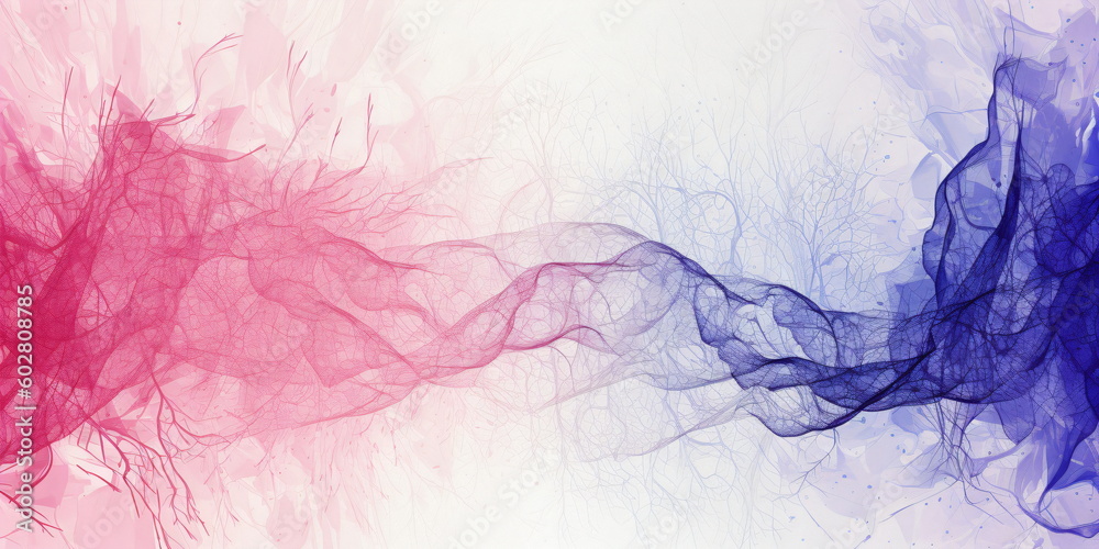 Abstract background with purple and violet wave lines created with AI Abstract background with purple and violet wave lines created with AI