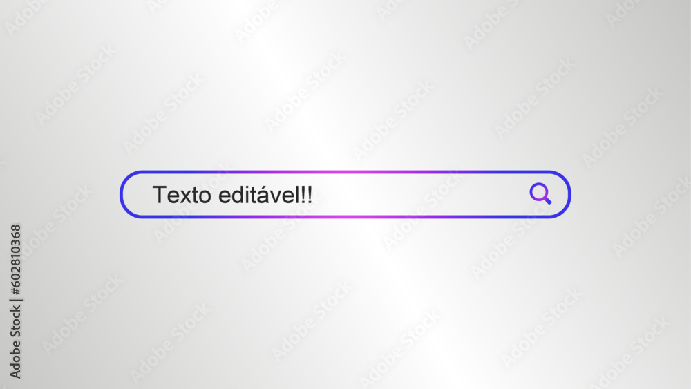 BARRA PESQUISA GOOGLE DEGRADE - GRADIENTE COM TEXTO EDITÁVEL 
