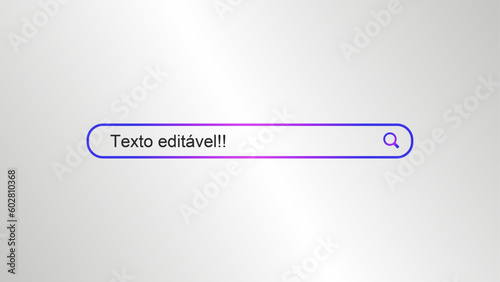 BARRA PESQUISA GOOGLE DEGRADE - GRADIENTE COM TEXTO EDITÁVEL 