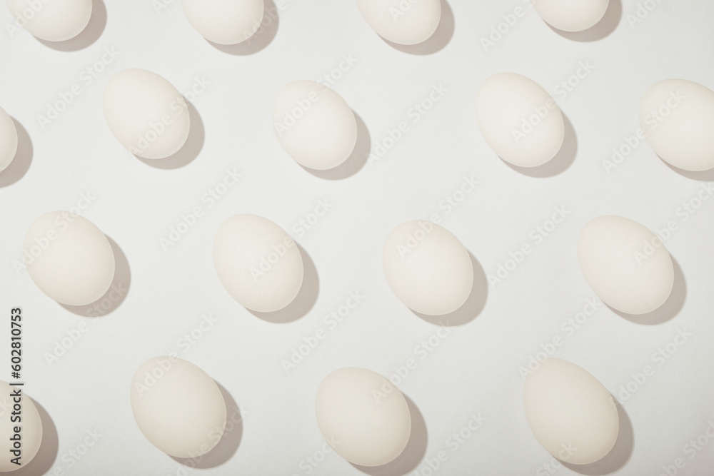 Eggs On A White Background