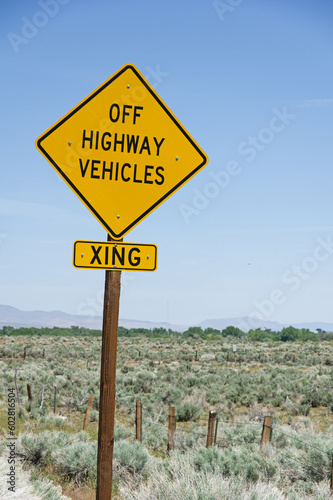Off Highway Vehicles Crossing Sign