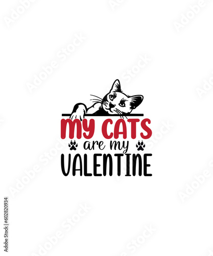 my cats are my valentine