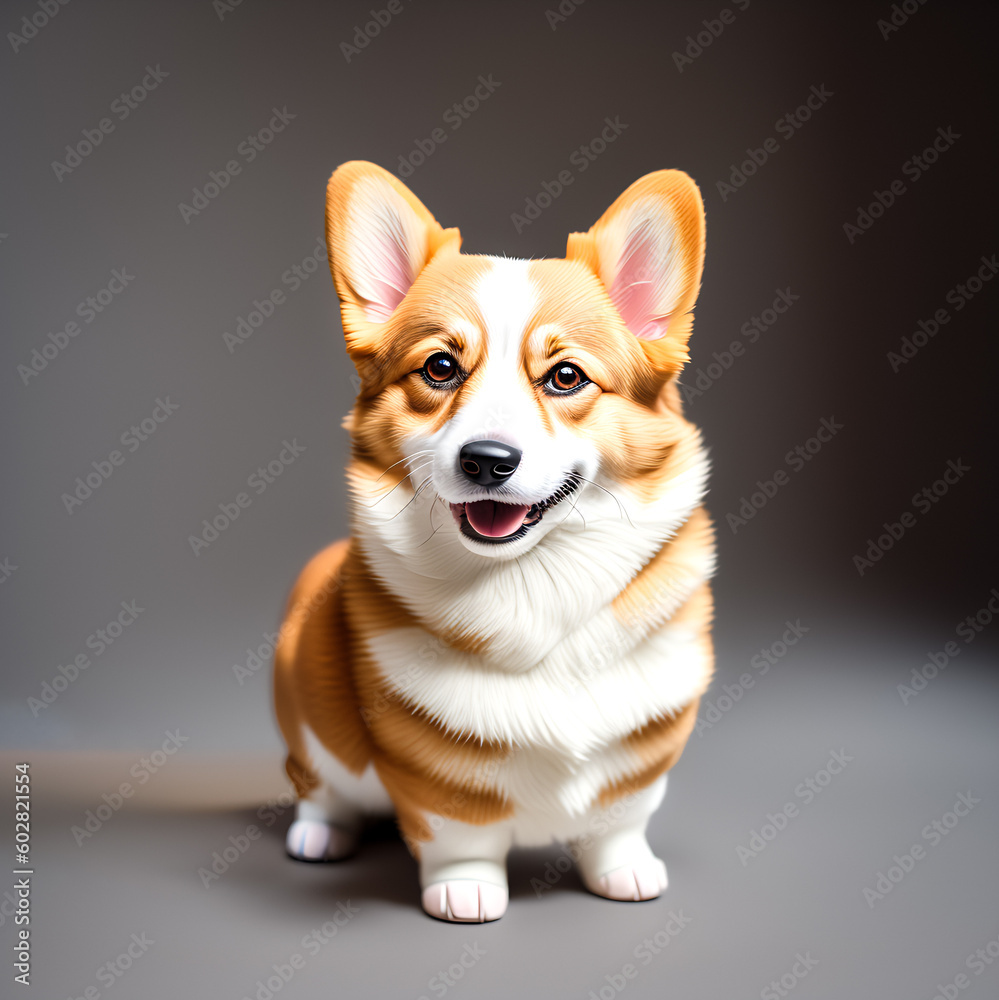 Red Pembroke Corgi Illustration Red Pembroke Corgi Illustration