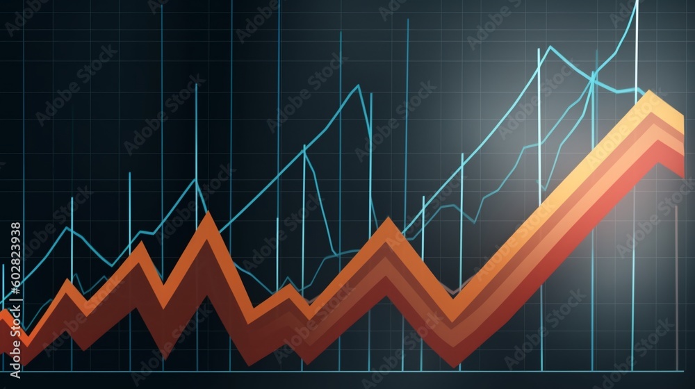Fototapeta premium market graph