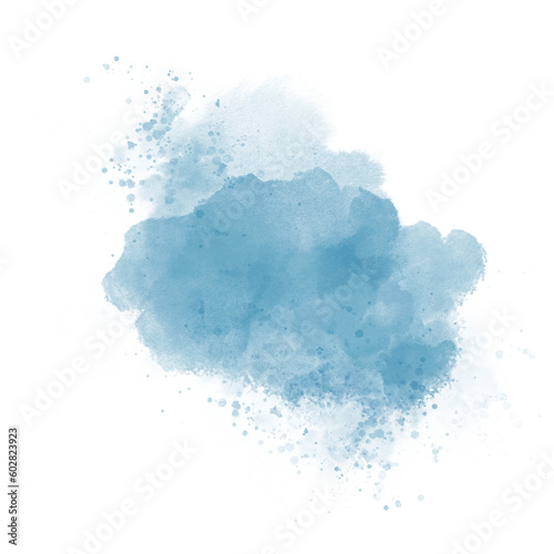 Pastel blue watercolor paint brush stroke background for banner or card invitation and card wedding elements	