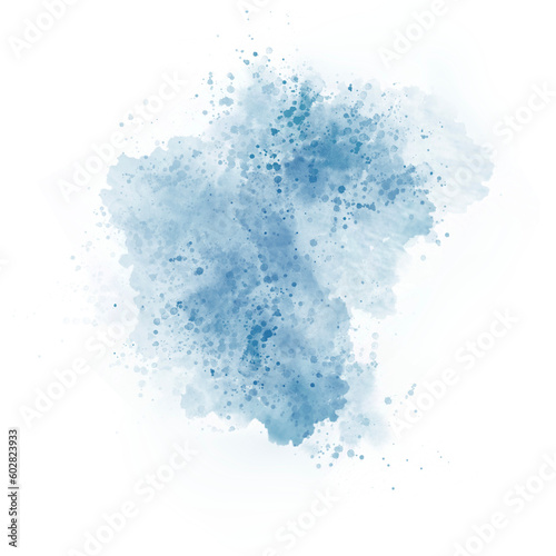 Pastel blue watercolor paint stroke background for banner or card invitation and card wedding elements