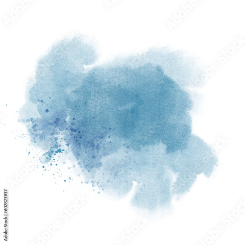 Pastel blue watercolor paint brush stroke background for banner or card invitation and card wedding elements 