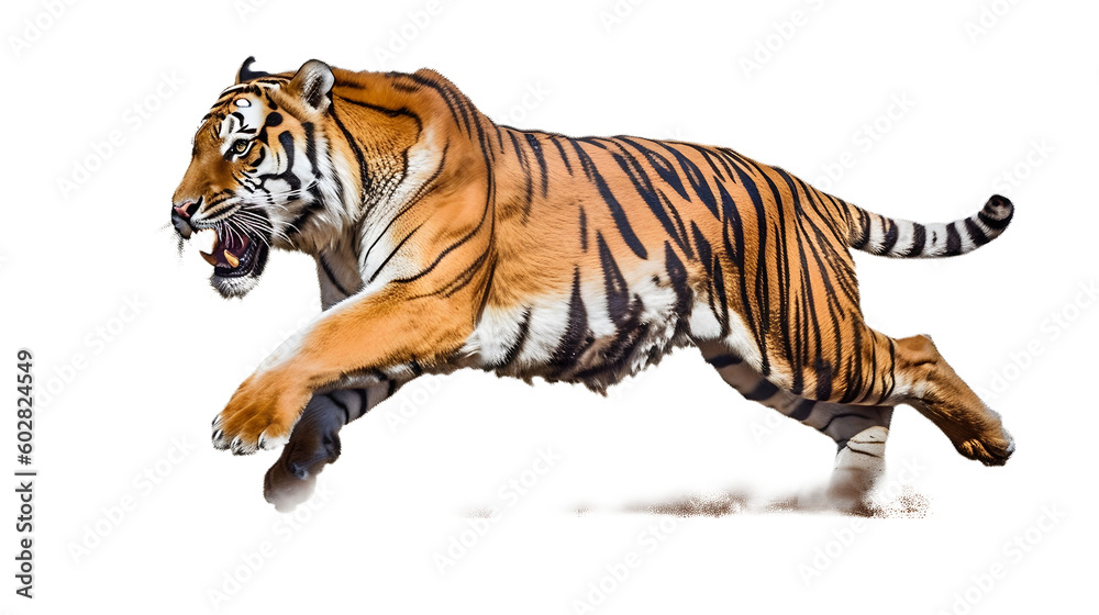 動物を狩る勇ましい虎の姿 Stock イラスト | Adobe Stock