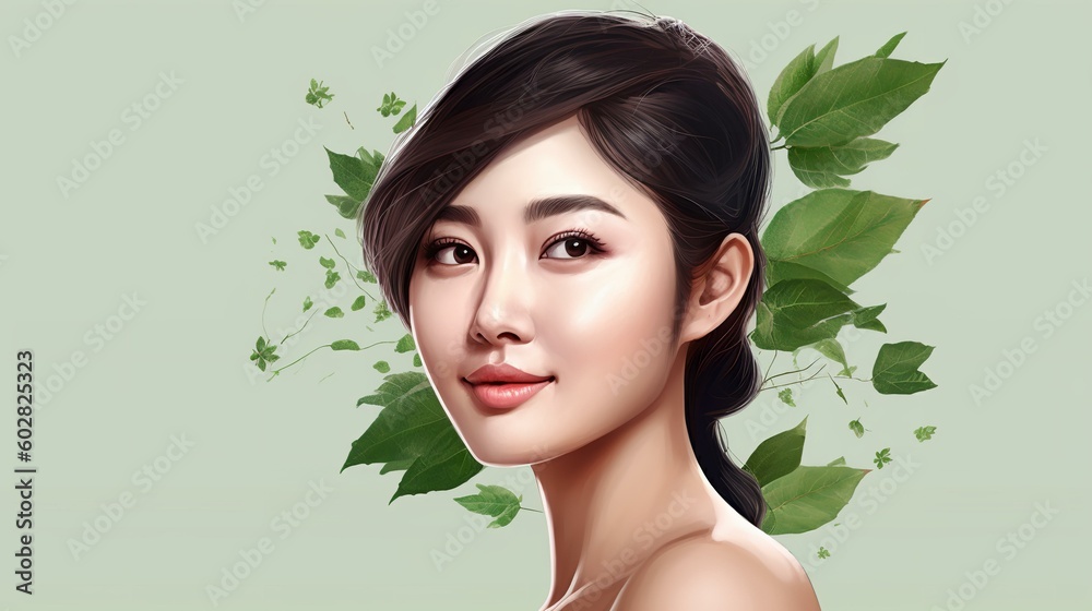 アジア人のボタニカルな美容・ビューティーイメージ(Generative AI)
アジア人のボタニカルな美容・ビューティーイメージ(Generative AI)