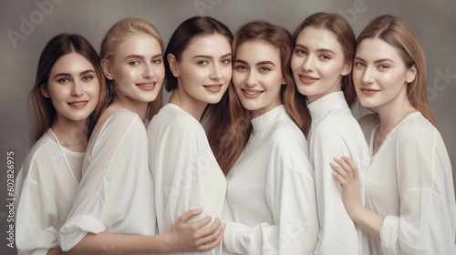 スキンケア・美容・コスメのナチュラルな北欧・欧米の白人モデル女性（Generative AI） 
