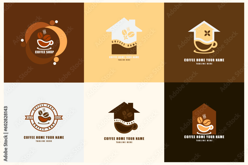 Coffee shop design logo, vector art, icon and ghaphics