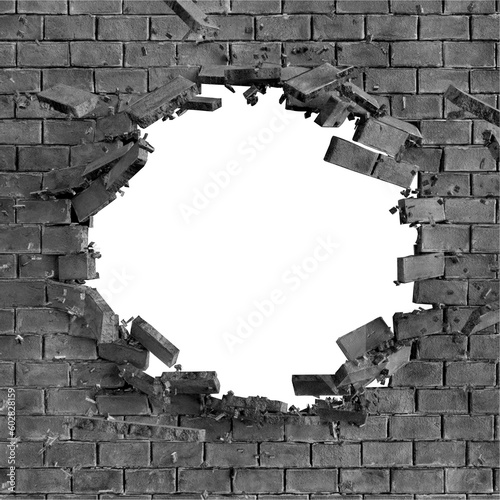 Fototapeta Naklejka Na Ścianę i Meble -  broken wall 