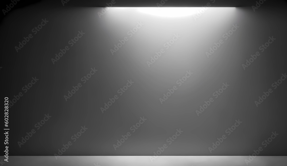 Gray wall with lateral lightings from Generative AI Gray wall with lateral lightings from Generative AI