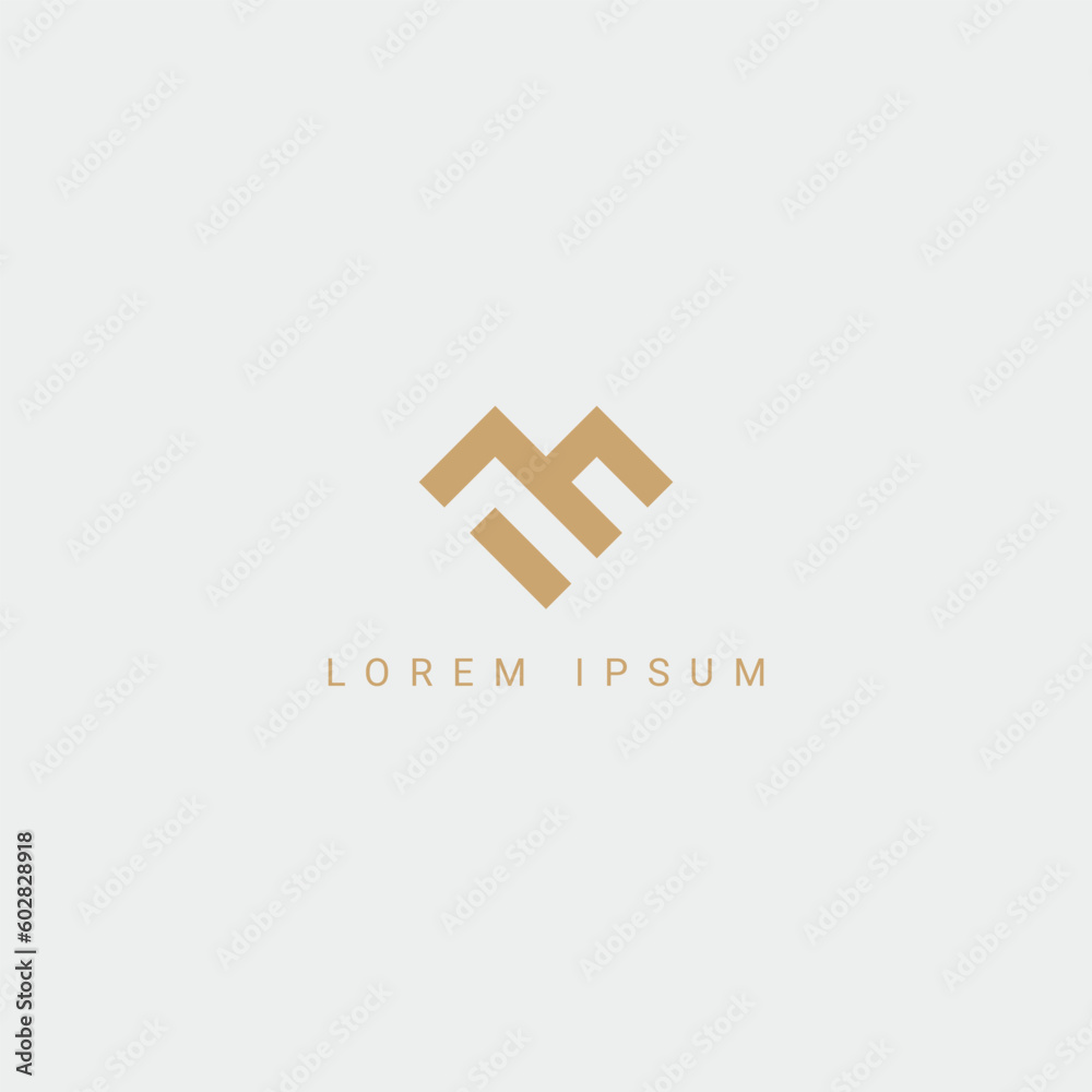 Abstract minimal letter ME EM icon logo vector symbol. Stock Vector