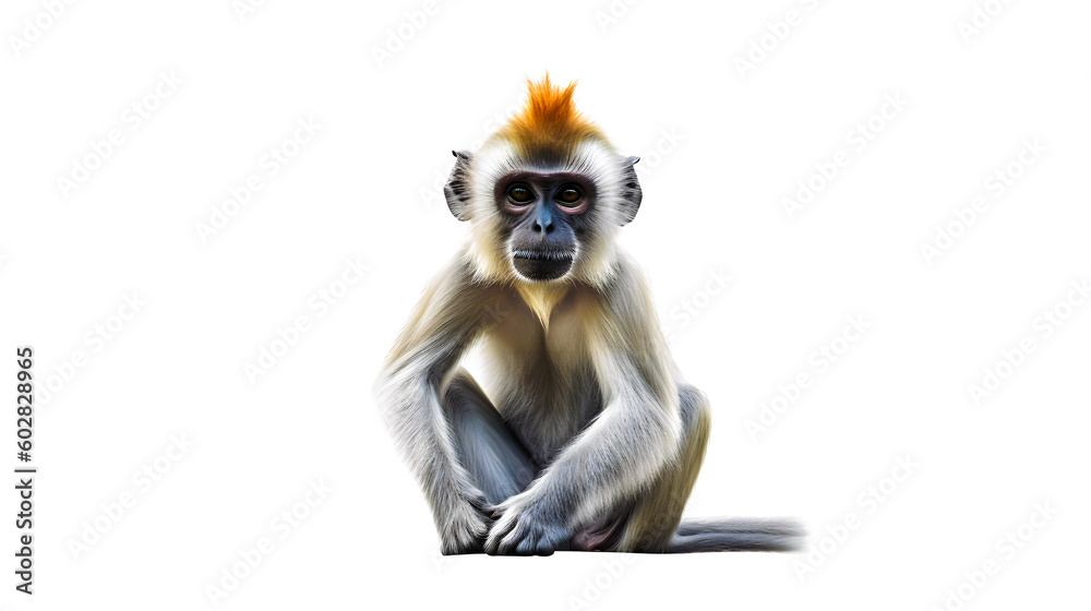 Obraz premium 可愛い白いサルの姿