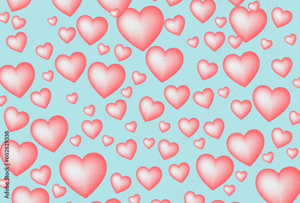 Red hearts as background. Background love heart. Background love, for valentine and christmas.