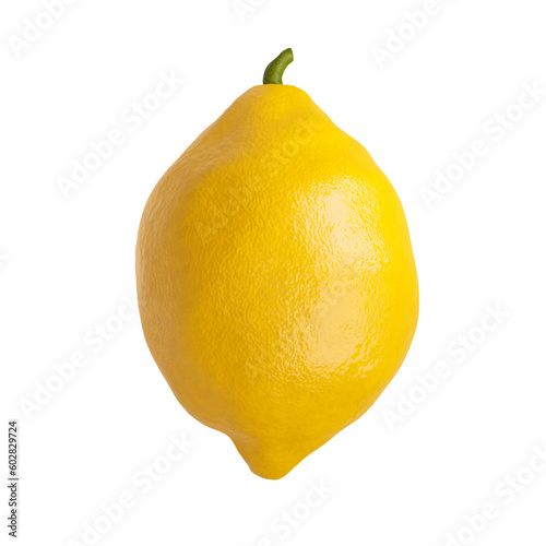 yellow fruit lemon 3d vector is ingredient  for cooking